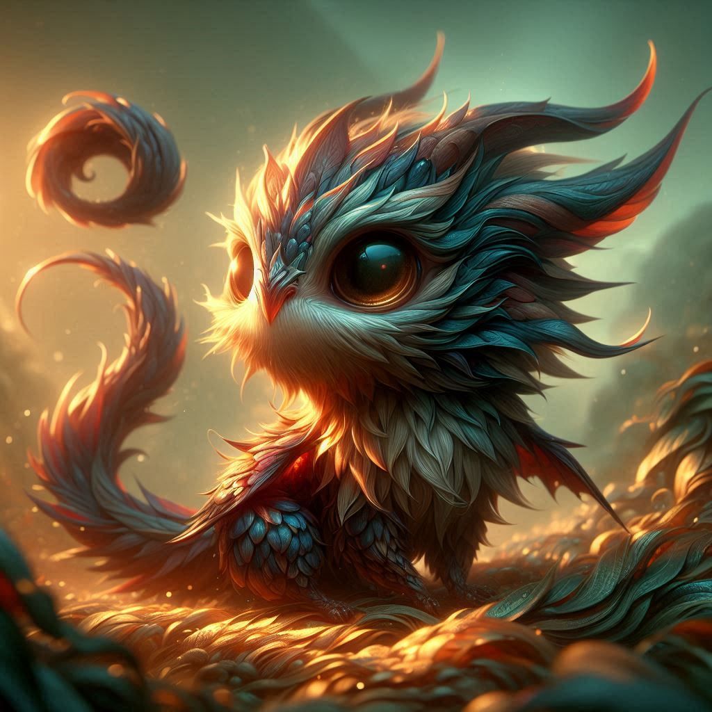 adorable fairy-tale fantasy creature portrait..