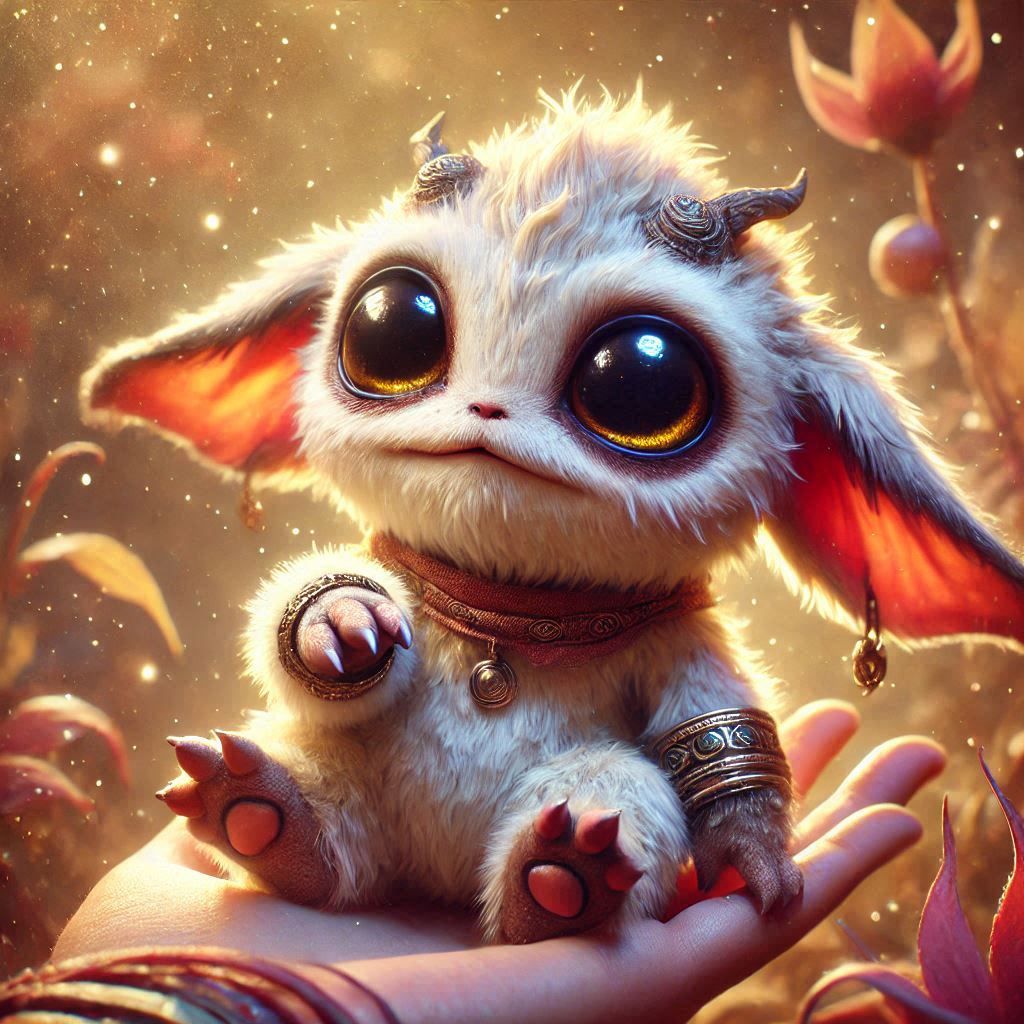 adorable fairy-tale fantasy creature portrait..