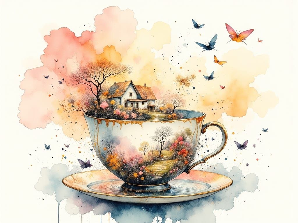 Fantasy cup  by @SpaceTsunami