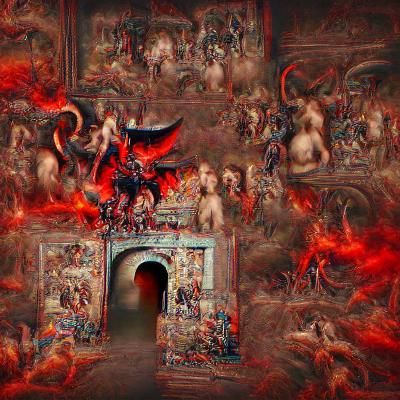 The gates of hell AI Generated Artwork NightCafe Creator