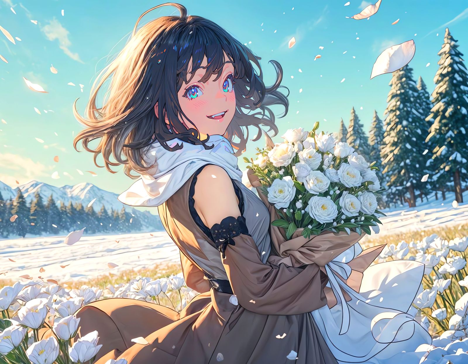 A Bouquet for the Sky  by @Hinty