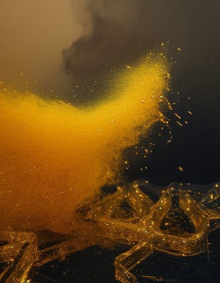 Ink Kitten Dissolving into Smoke: Digital Art