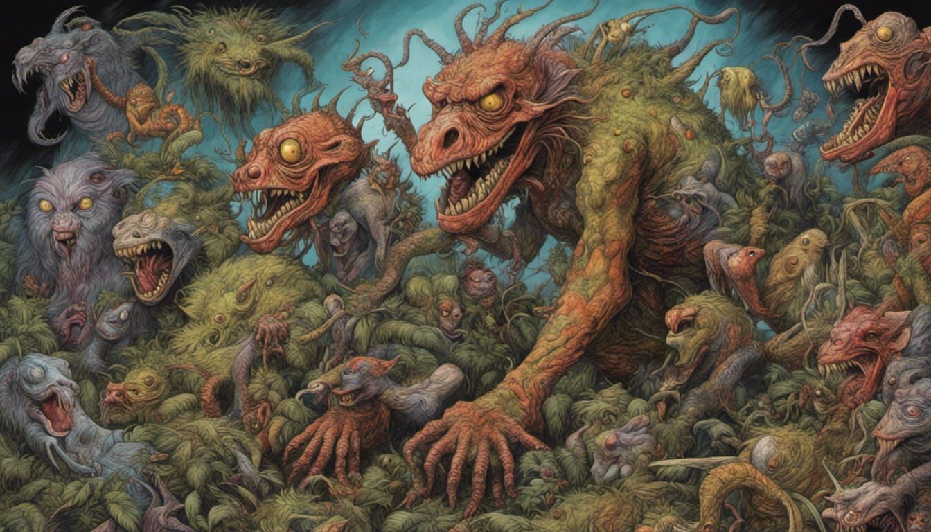 Patrick Woodroffe, Rackham 46 🐜🐞🐉🌴🐲 emoji mix