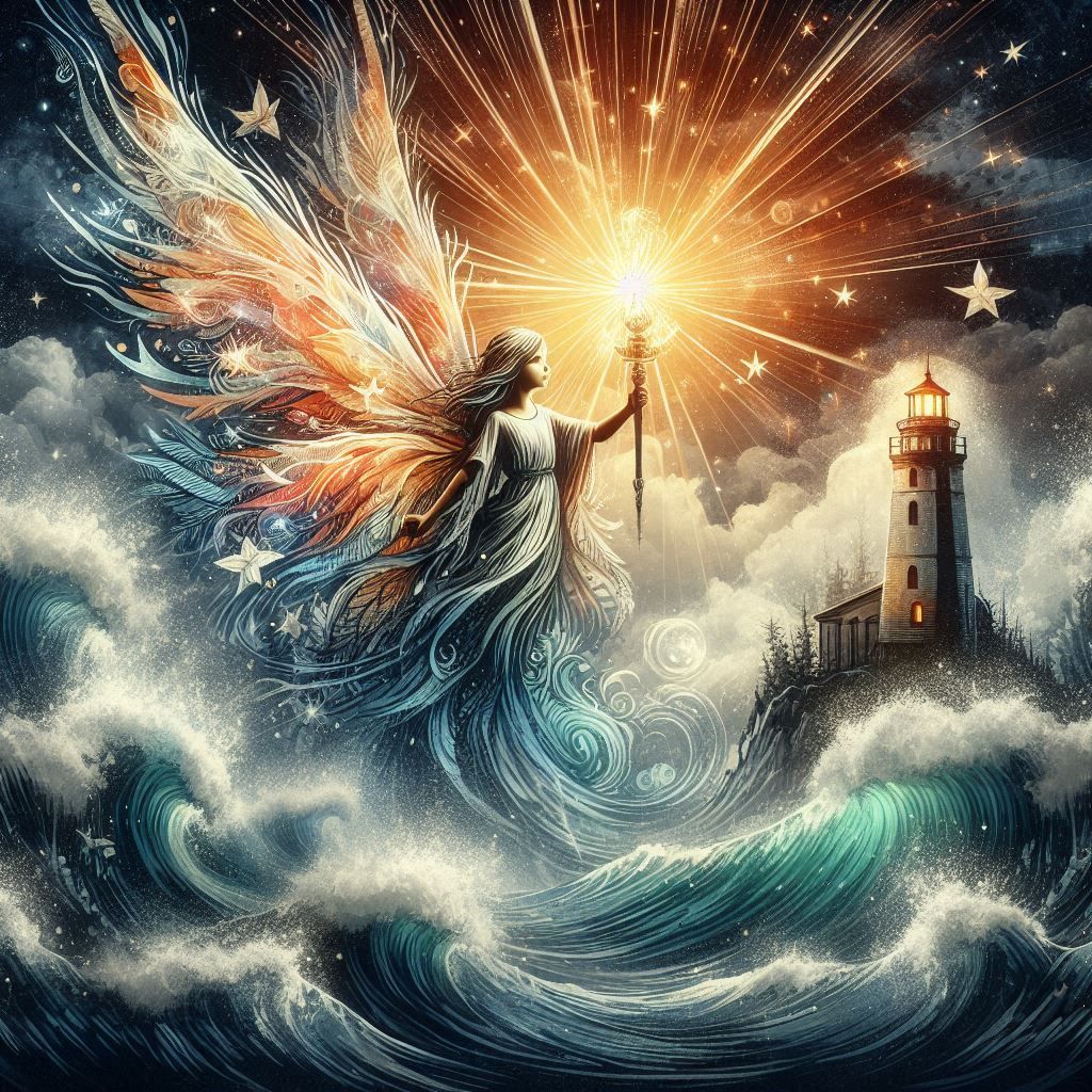 Fairy Lighting the Way on the Ocean 2