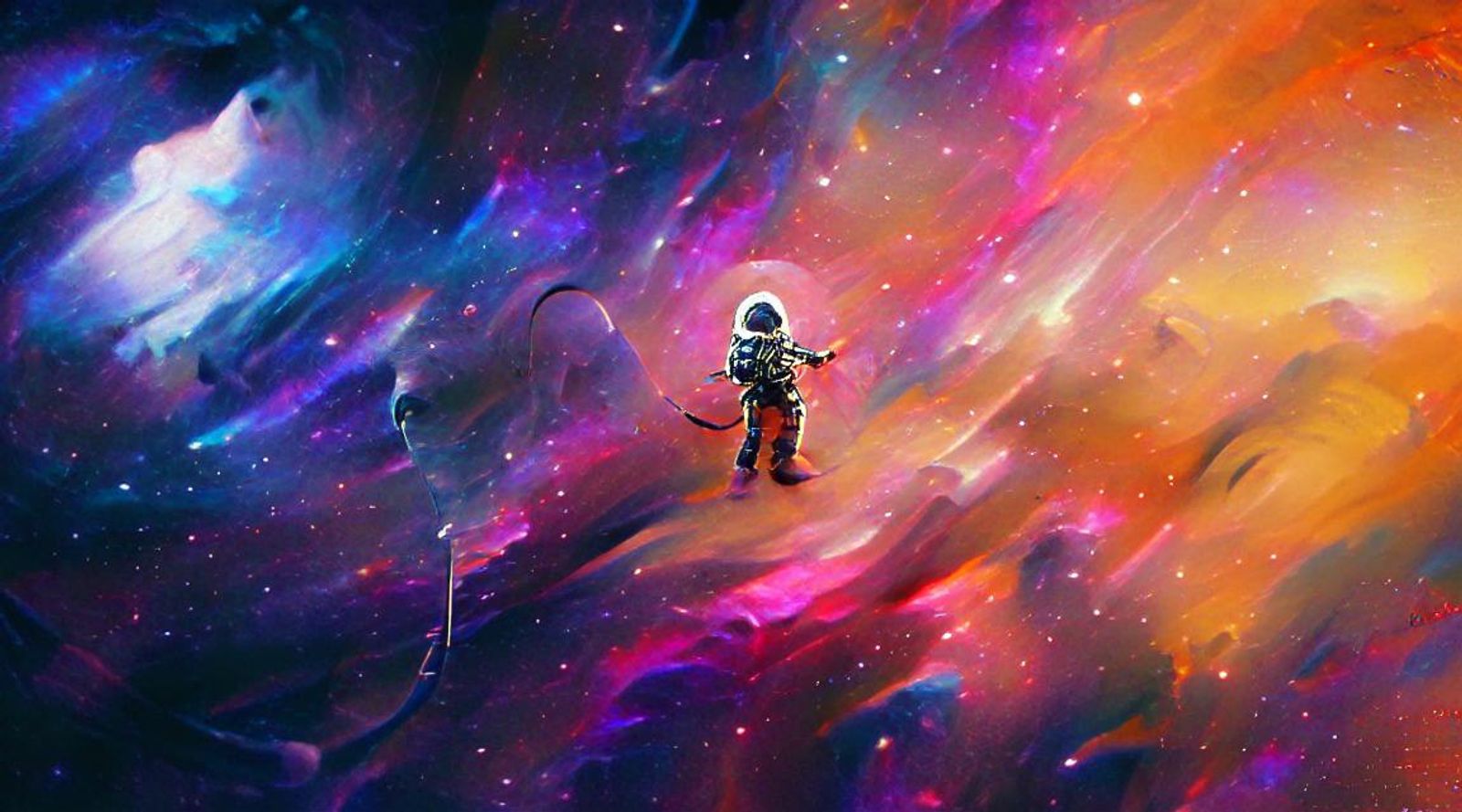 astronaut in space alone