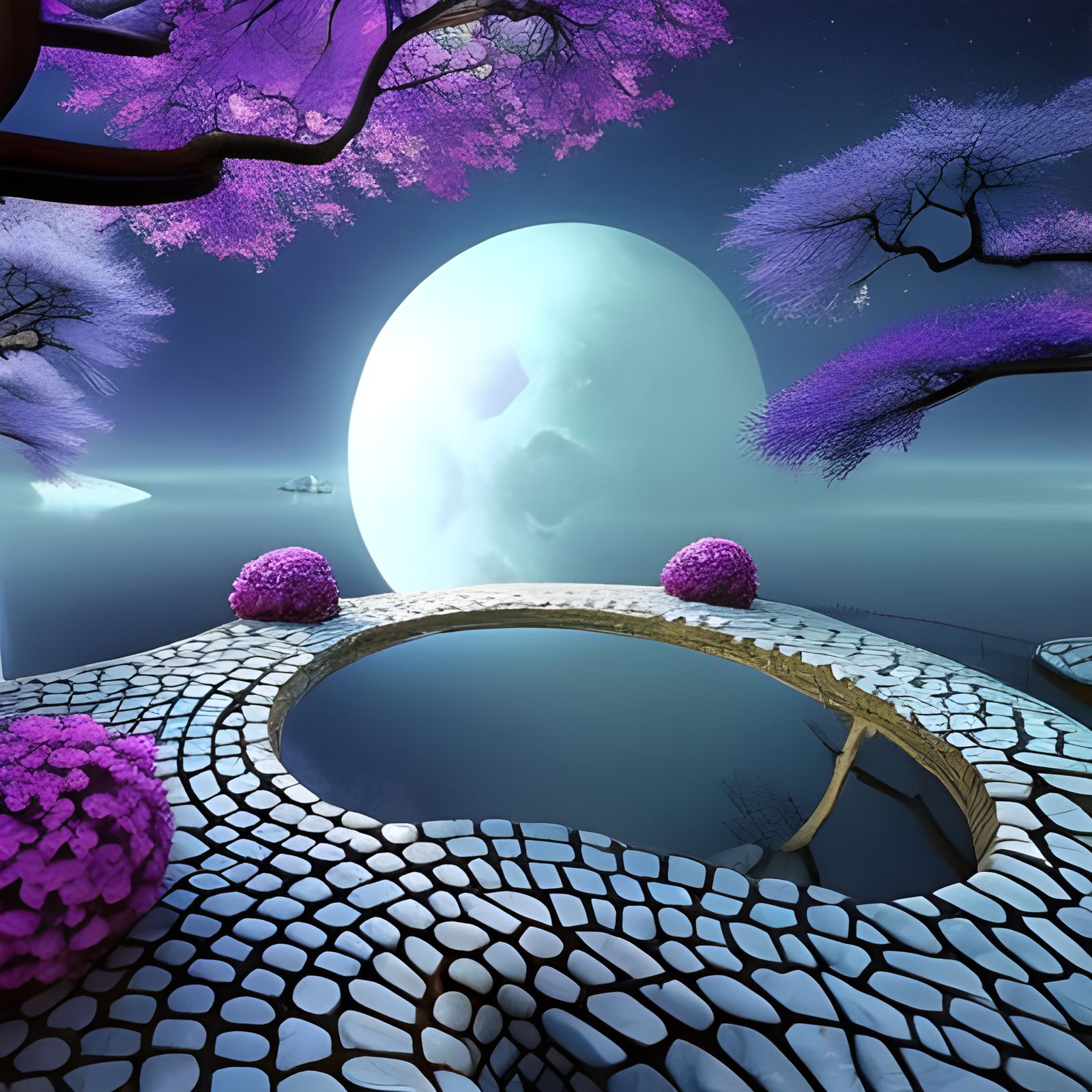 Willow tree moon pool