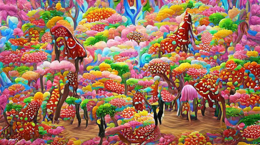 Psychedelic Candy Forest