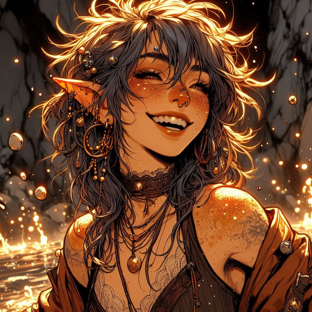 Elven Bandit in Cave Waters