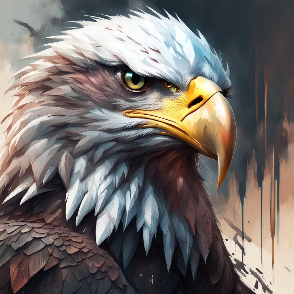 Powerful bald eagle  by @undefined