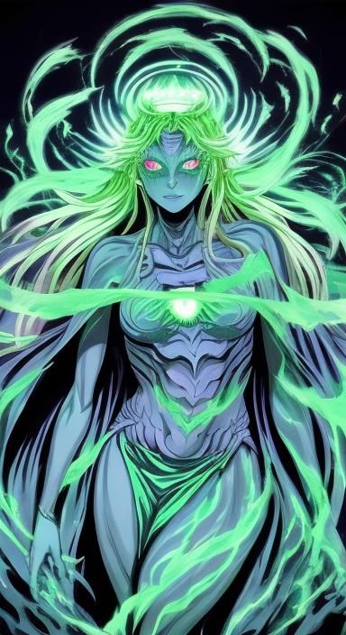 the goddess of all frightening and supernatural beings