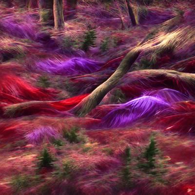The red and purple forest