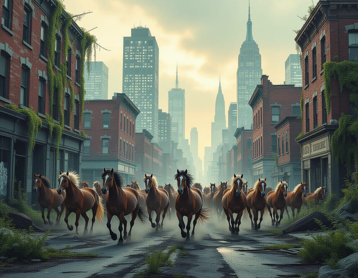 Tech + Nature - Nature wins - Free from humanity 