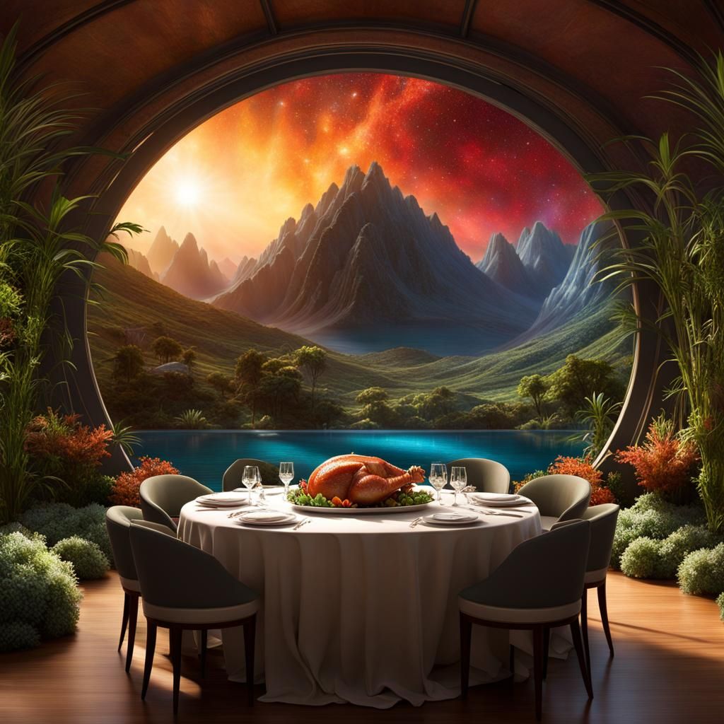 Table is ready, the view is there - waiting for the guests to come :)  by @Liliana_M