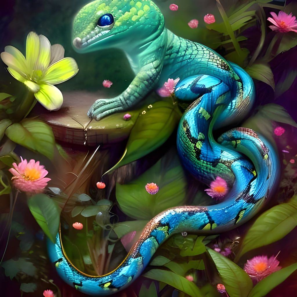 Snake - AI Generated Artwork - NightCafe Creator