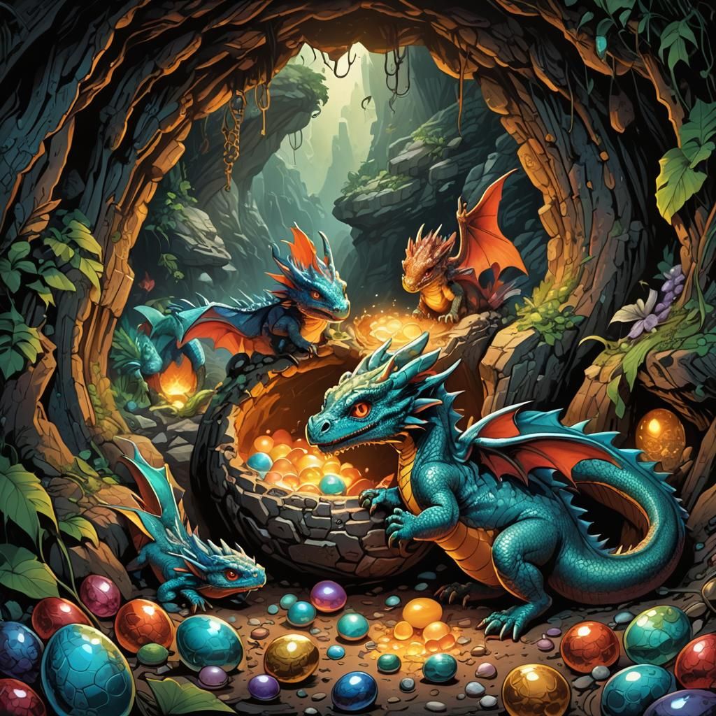 Colorful Hatchlings  by @Alex