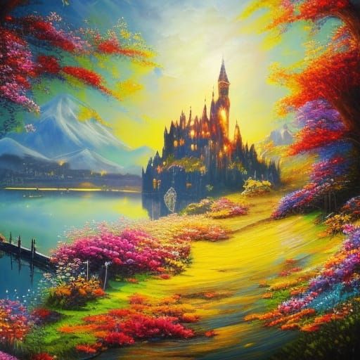 Spring Walk to the Castle
