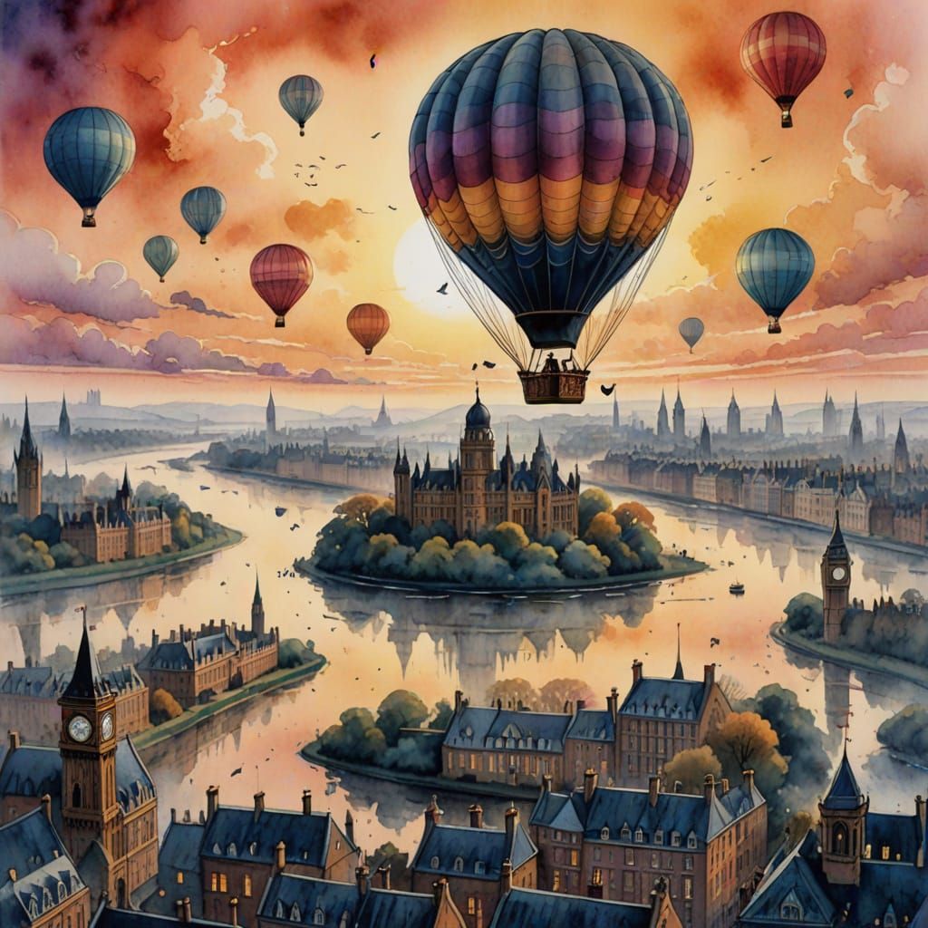 Hot air balloons  by @Debbie Wykes
