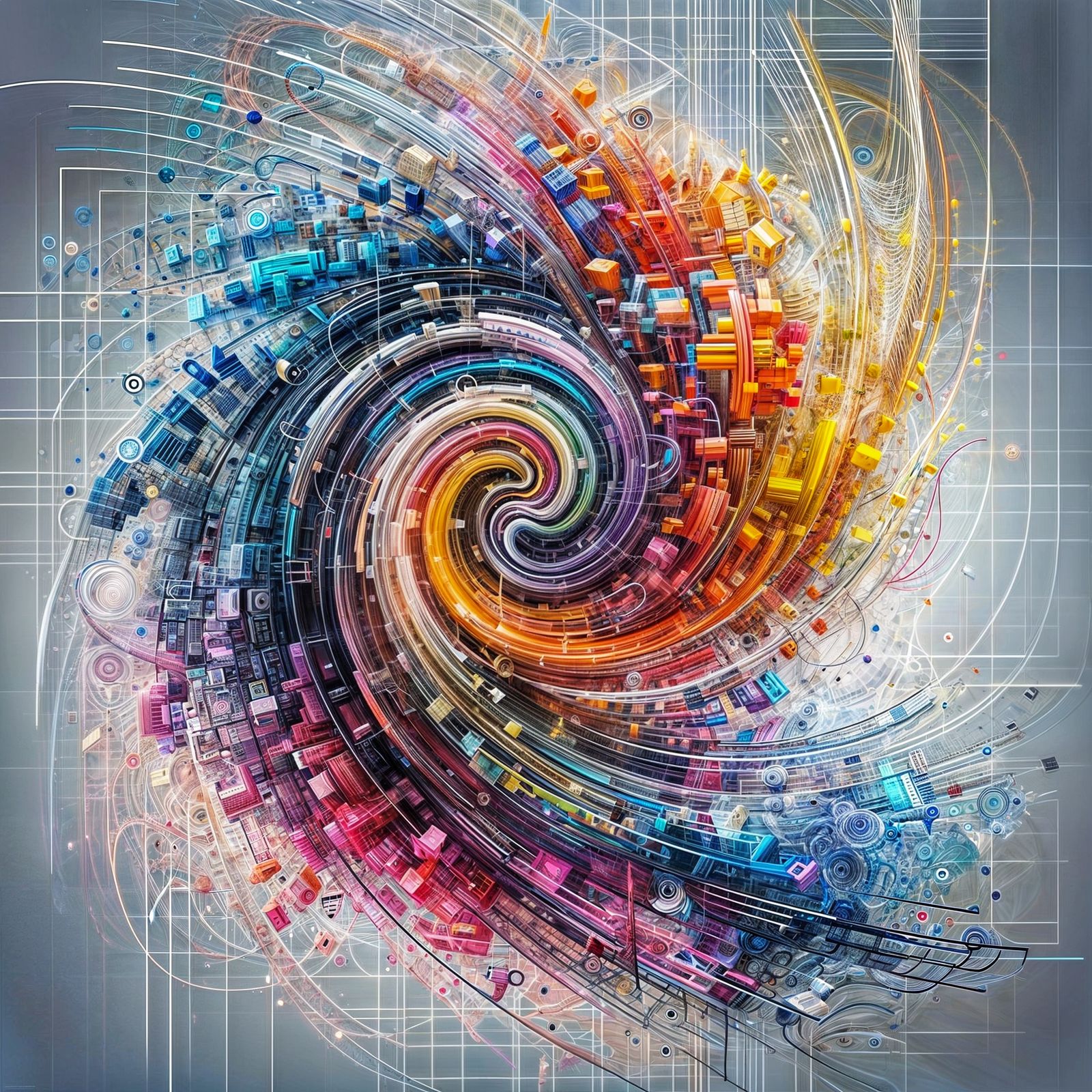 Chaos merging into order 3 of 4