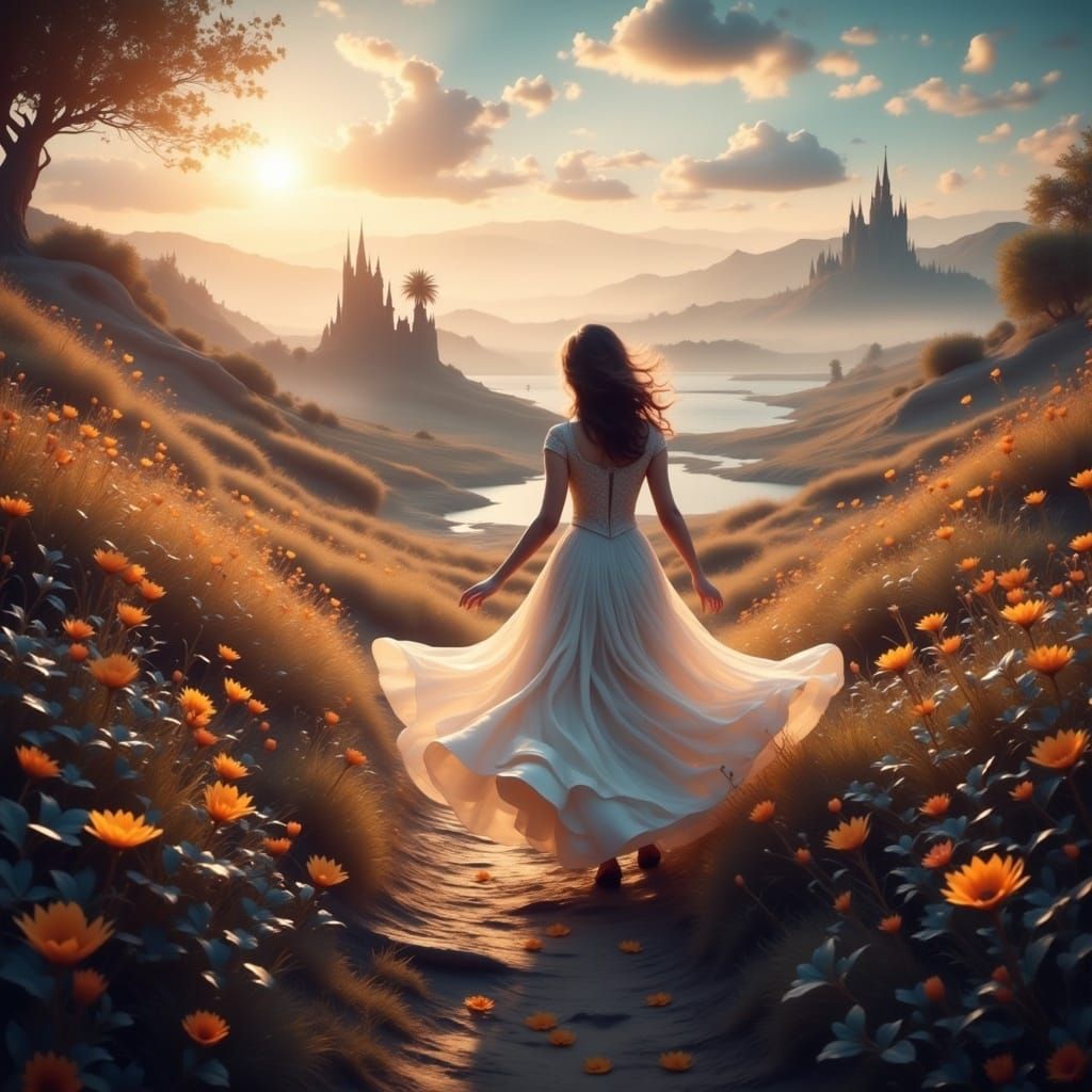 On this tender land, they leave their gentle trace.
 