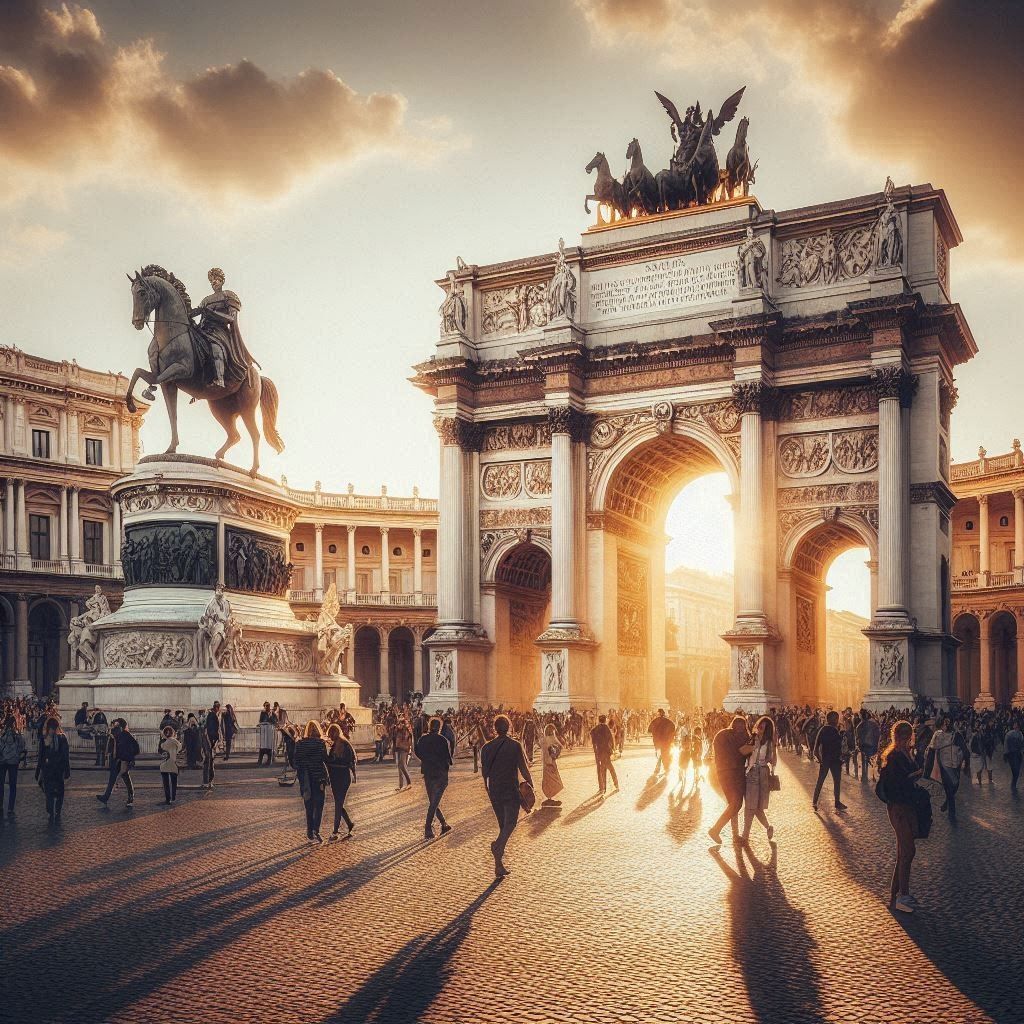 "Modern Life Amidst Past Glory"