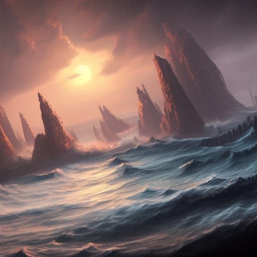 A rough sea