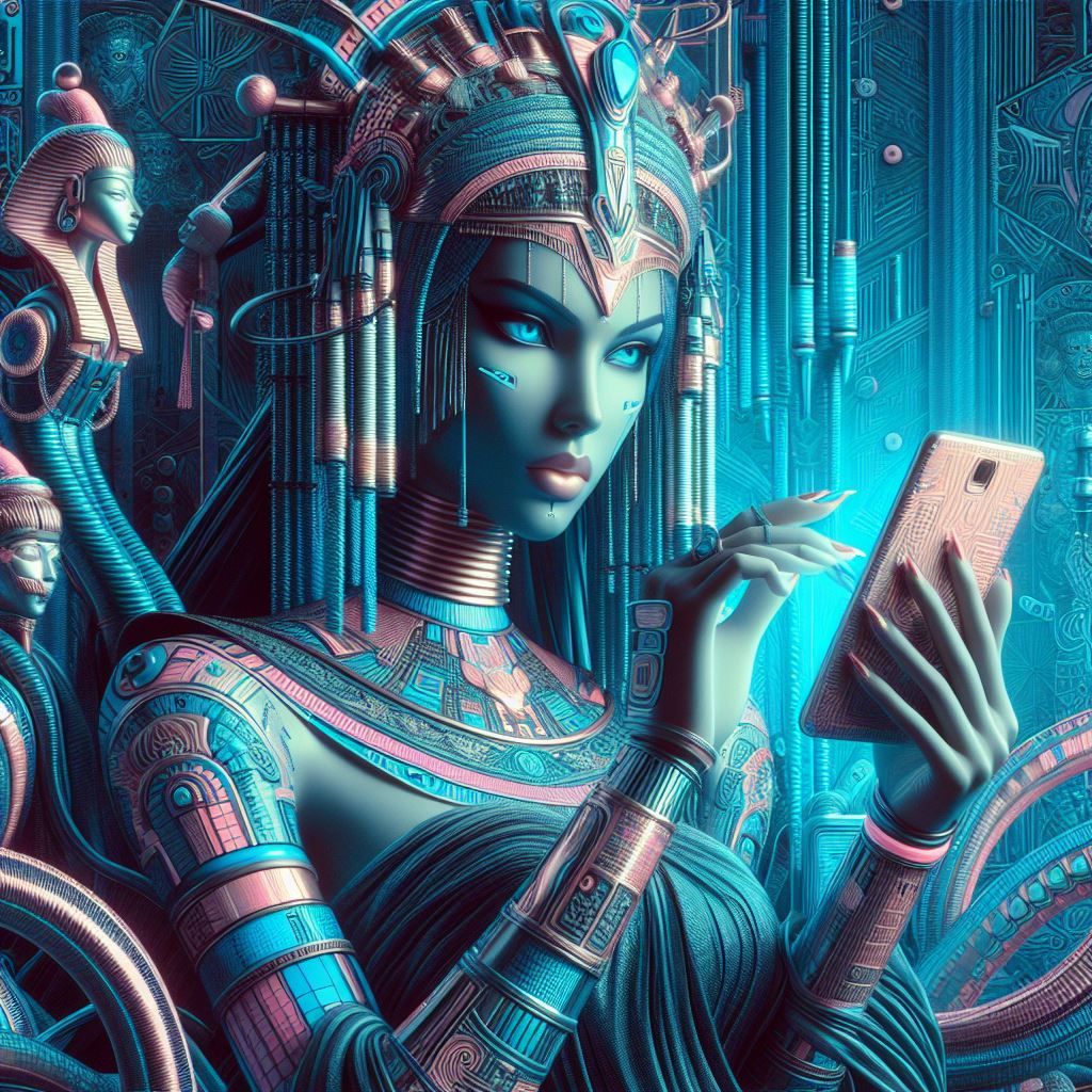 Cleopatra x Phone - AI Generated Artwork - NightCafe Creator