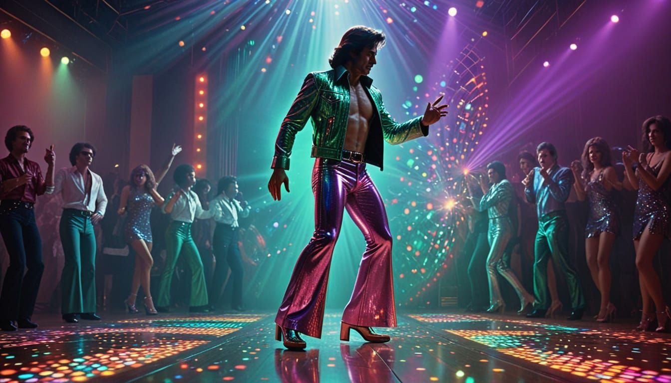John Travolta from Nicaragua on the Disco floor  by @aNta
