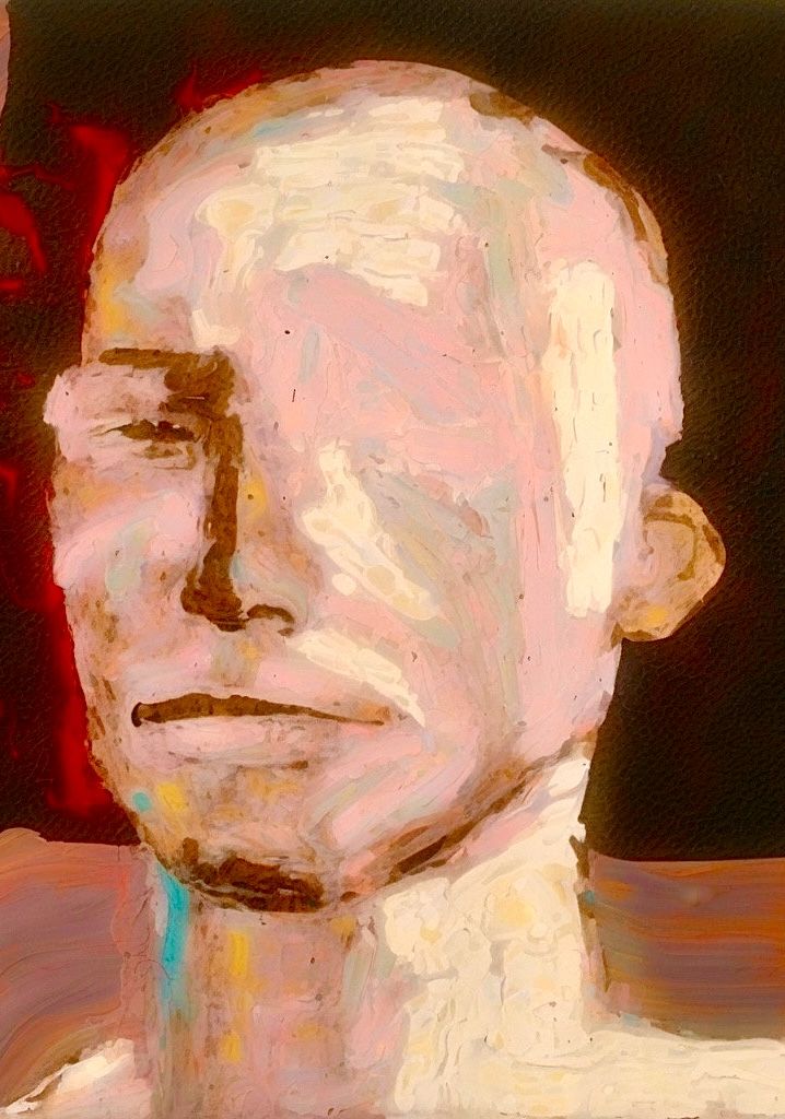 Abstract portrait of a man