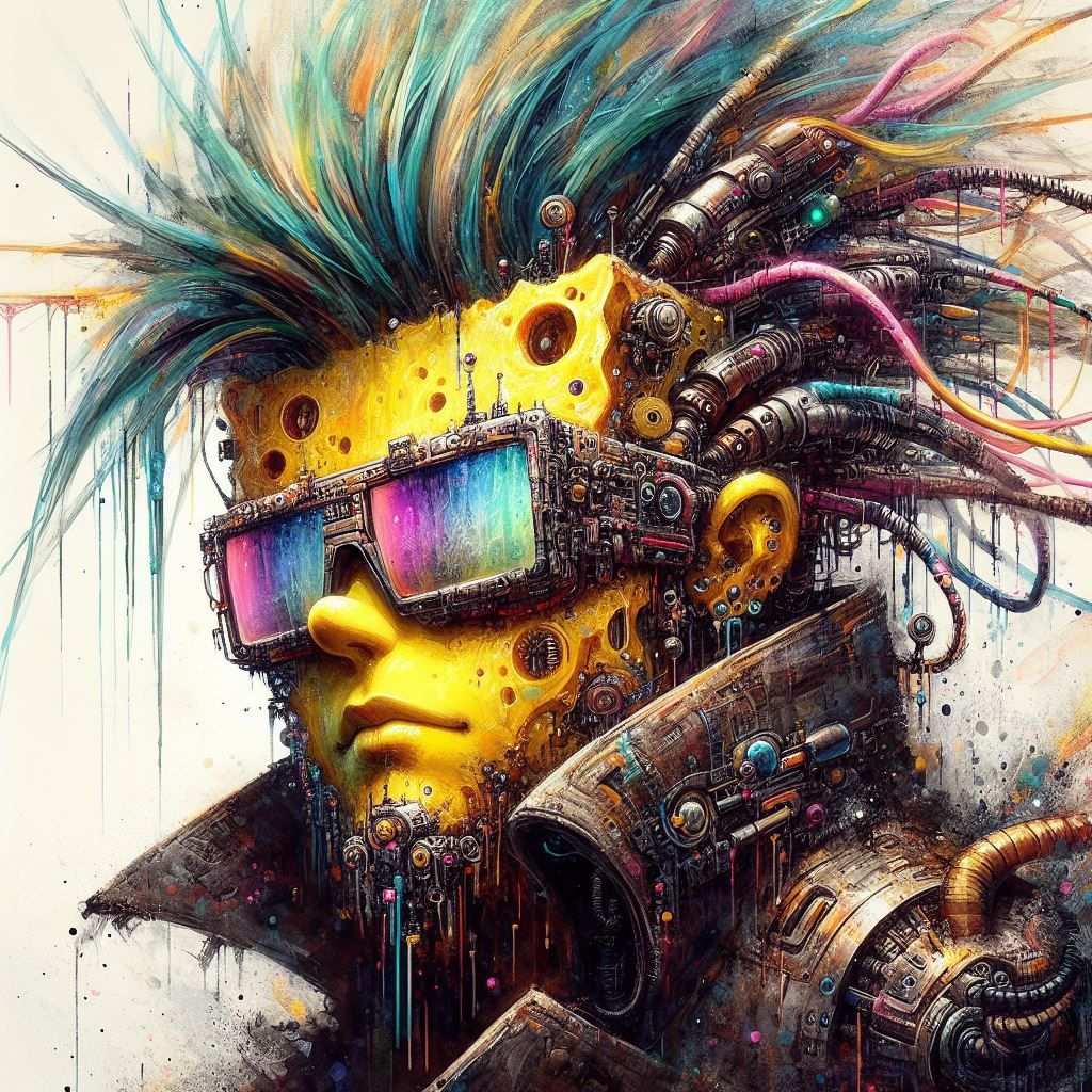 SpongeBob  Cyberpunkpants