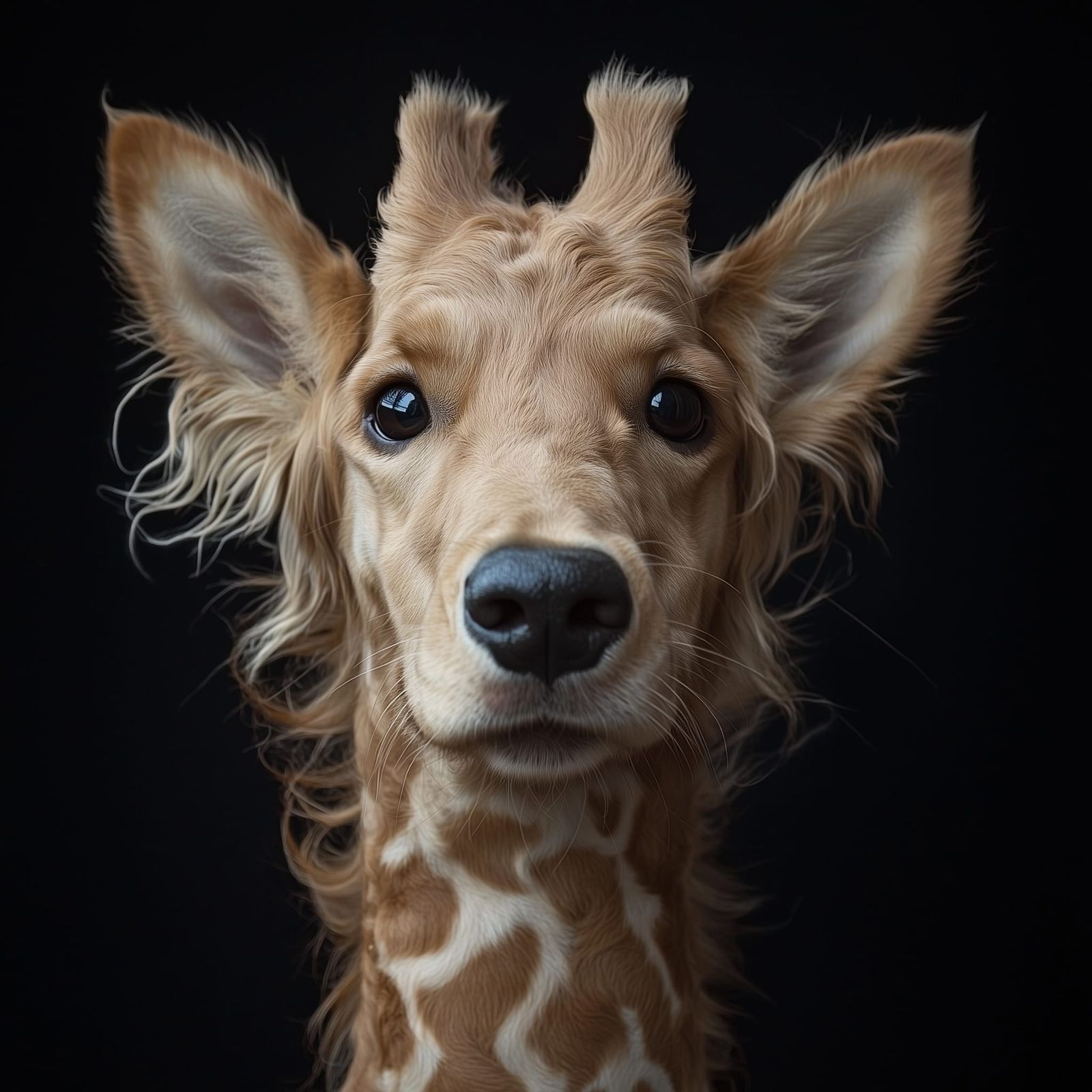 Golden Retriever Reimagined as Giraffe