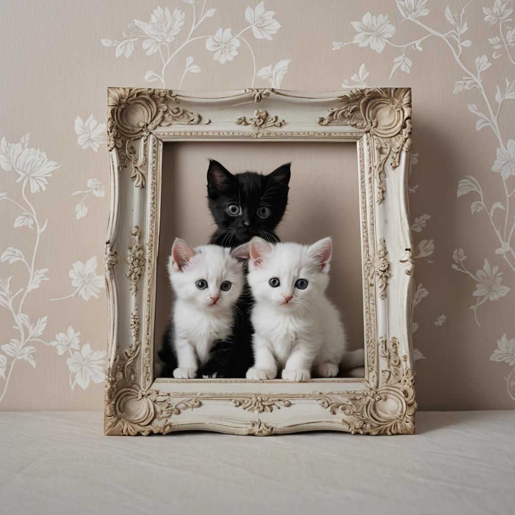 Black and white framed
