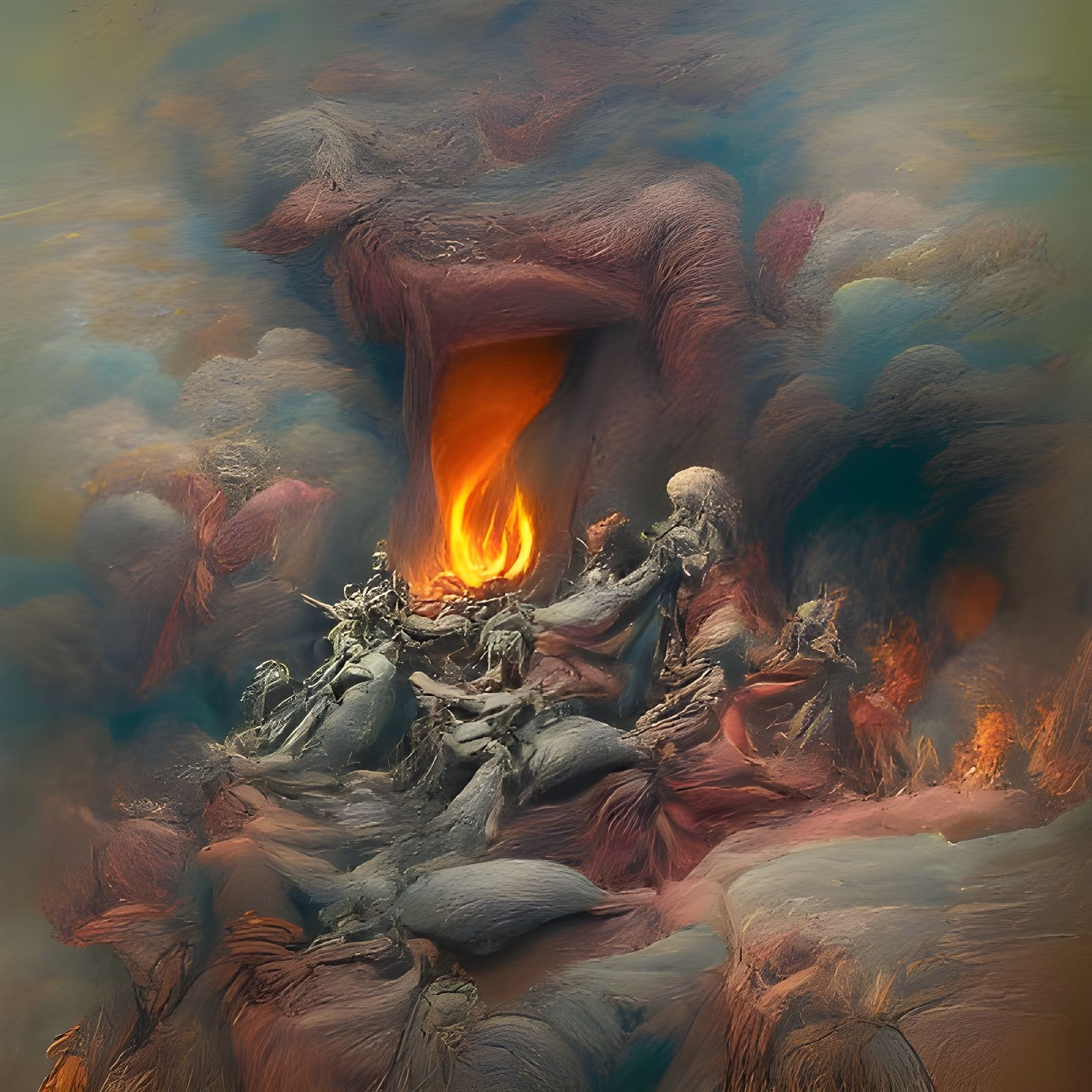 The Eternal Fires Of Hell AI Generated Artwork NightCafe Creator
