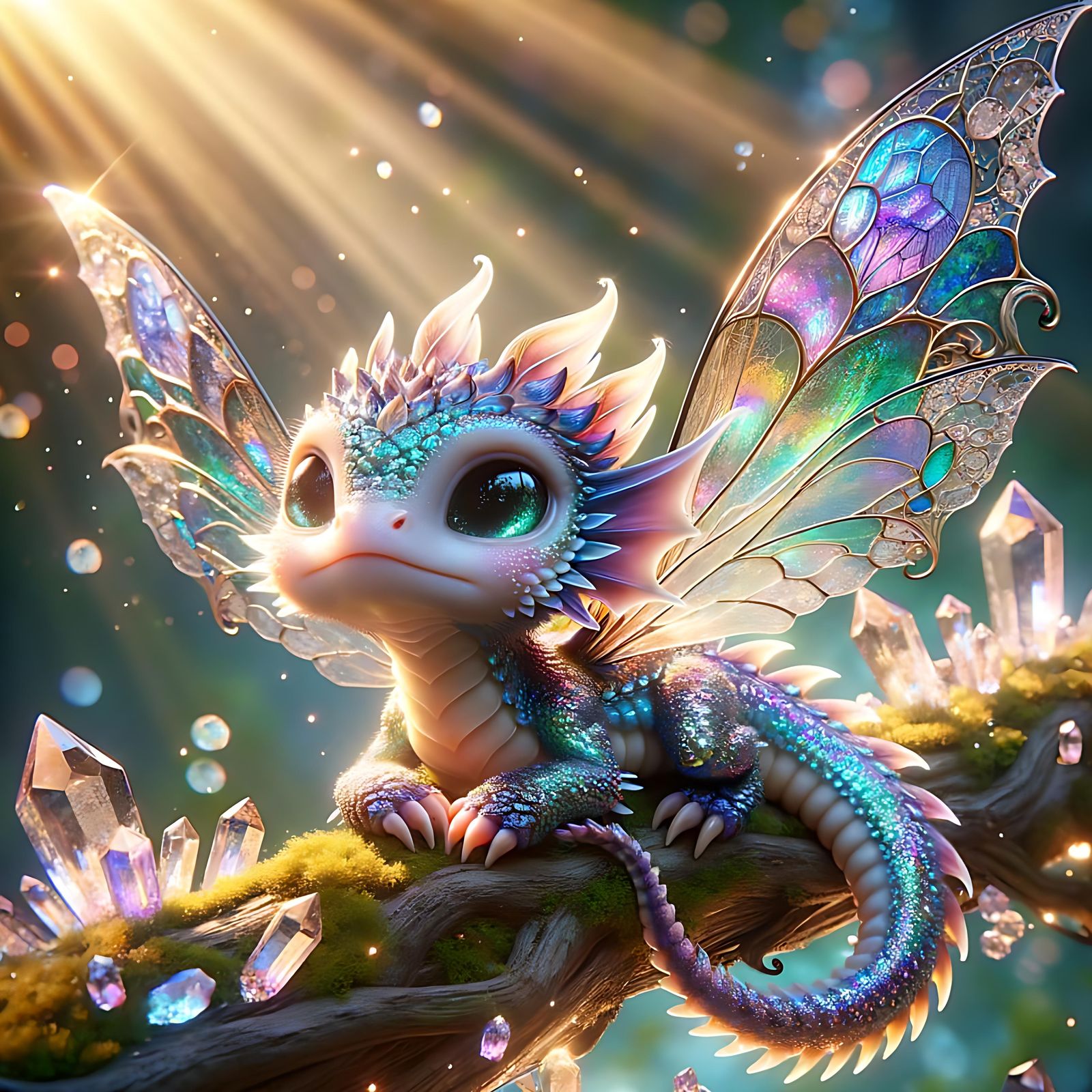 Tiny Faerie Dragon  by @Schmooz