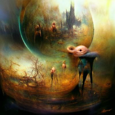 Surreal COVID-19 Planet Digital Rendering