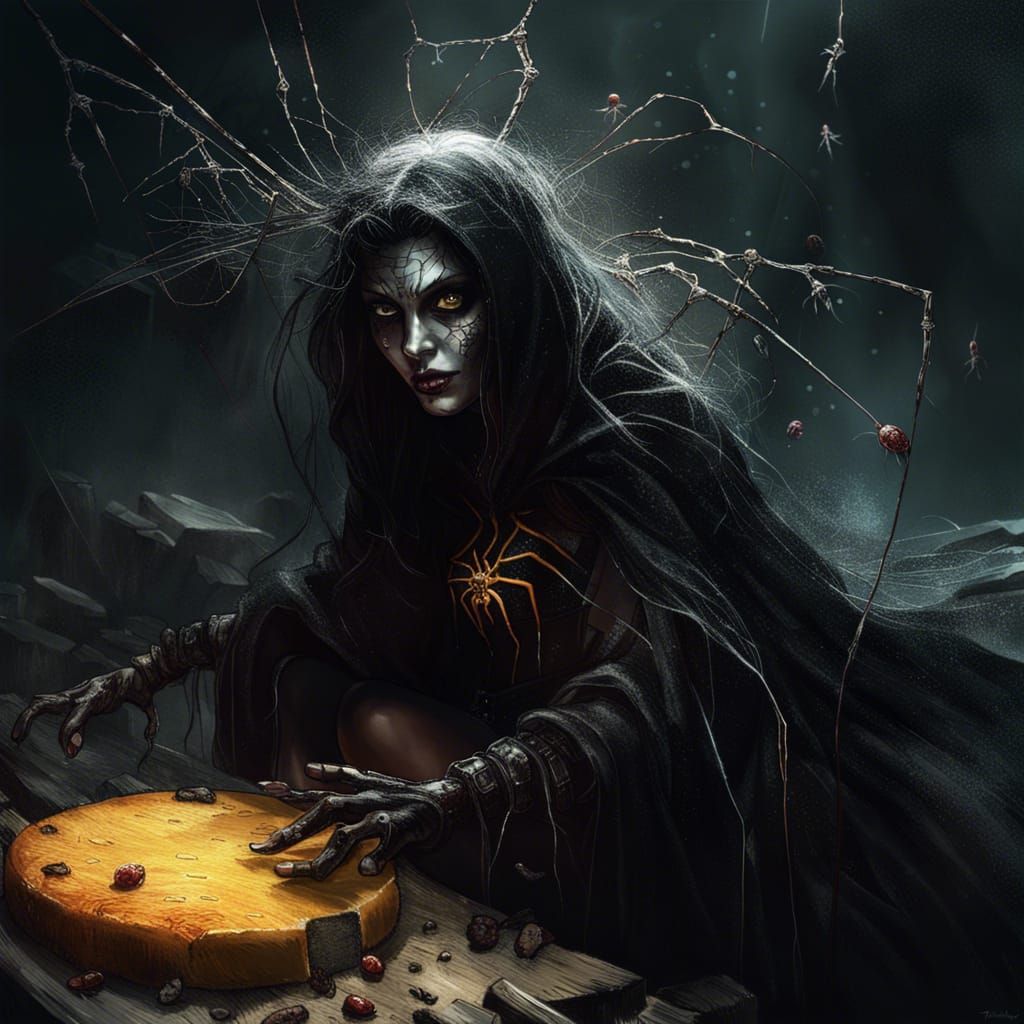 SPIDER WITCH, Witch of spiders, spider witch, CHEESE SPIDER, CHEESE ...