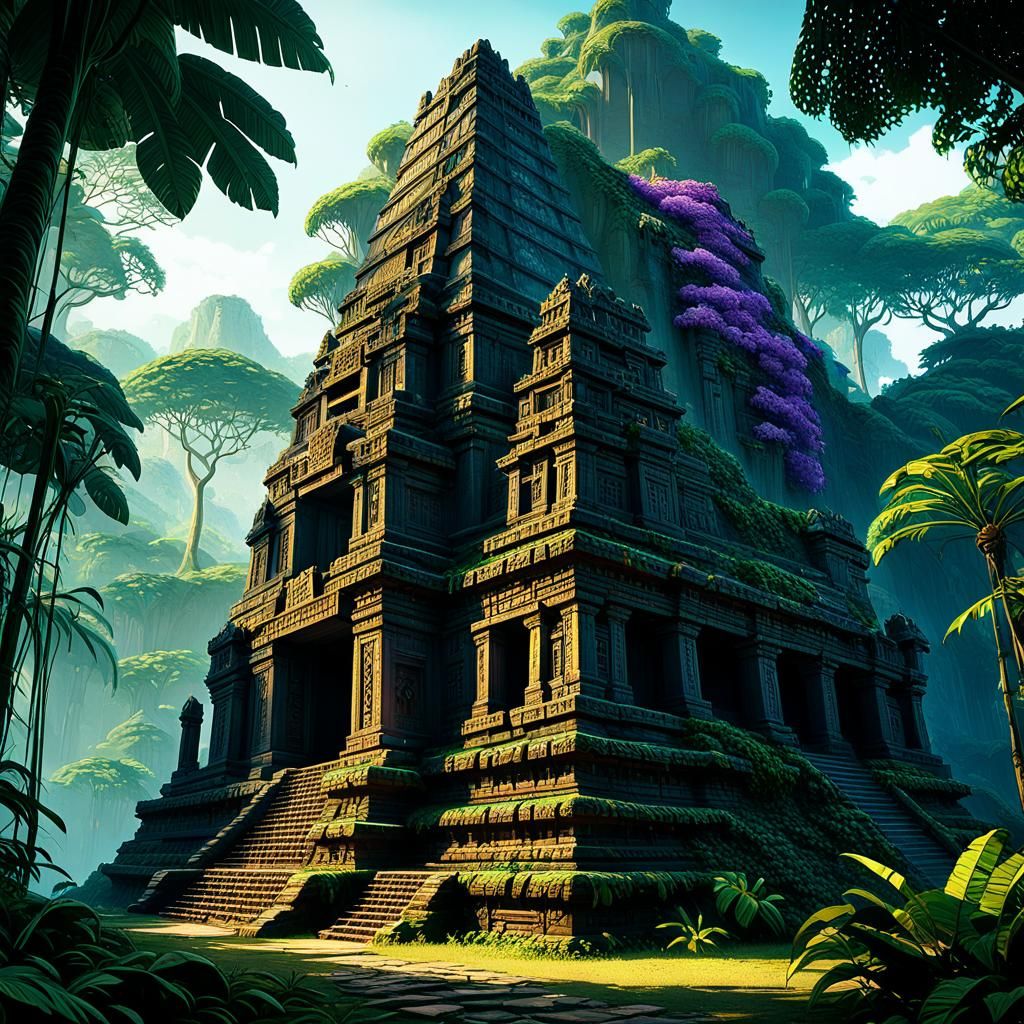 The Mayan temple