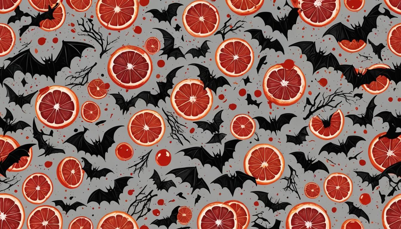 blood-oranges spooky bloody vampire cute bat
