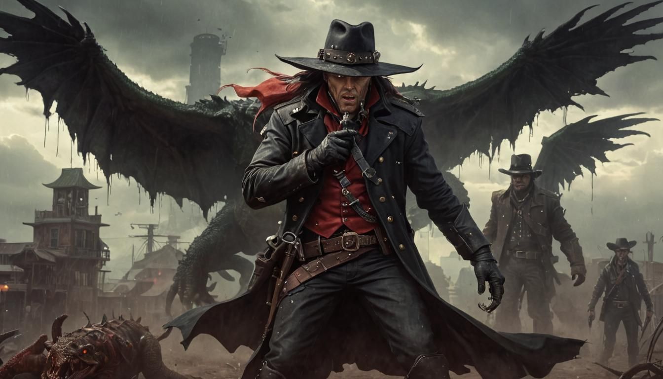 classic old west sheriff but with stempunk