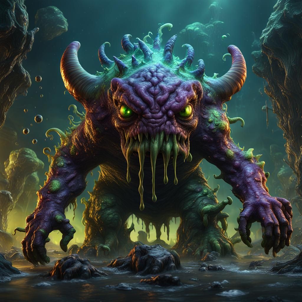 slime monster  by @Skullduggery