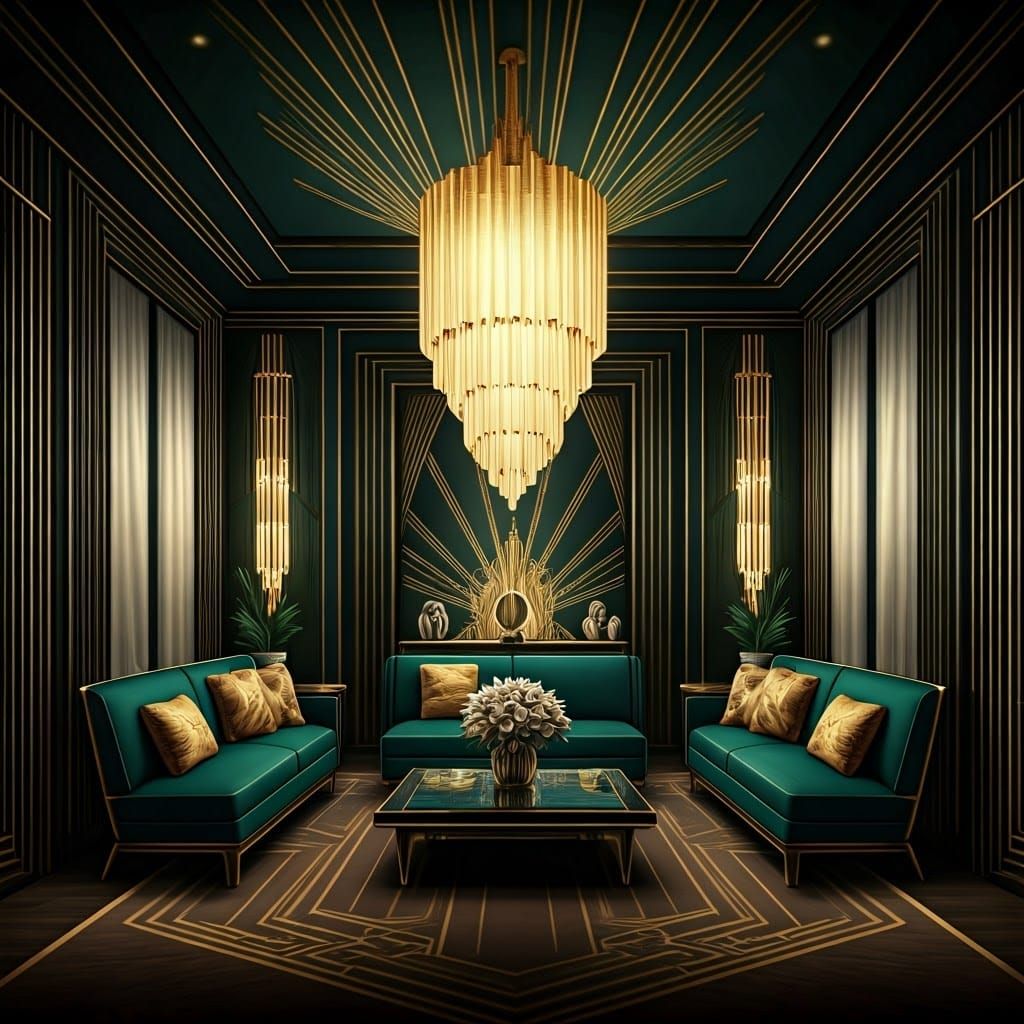 Art Deco Living Room I