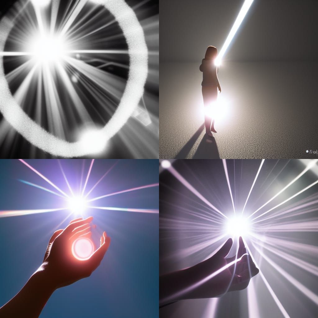 {{light_particles}}, lens flare, light smile, hands in pocke...