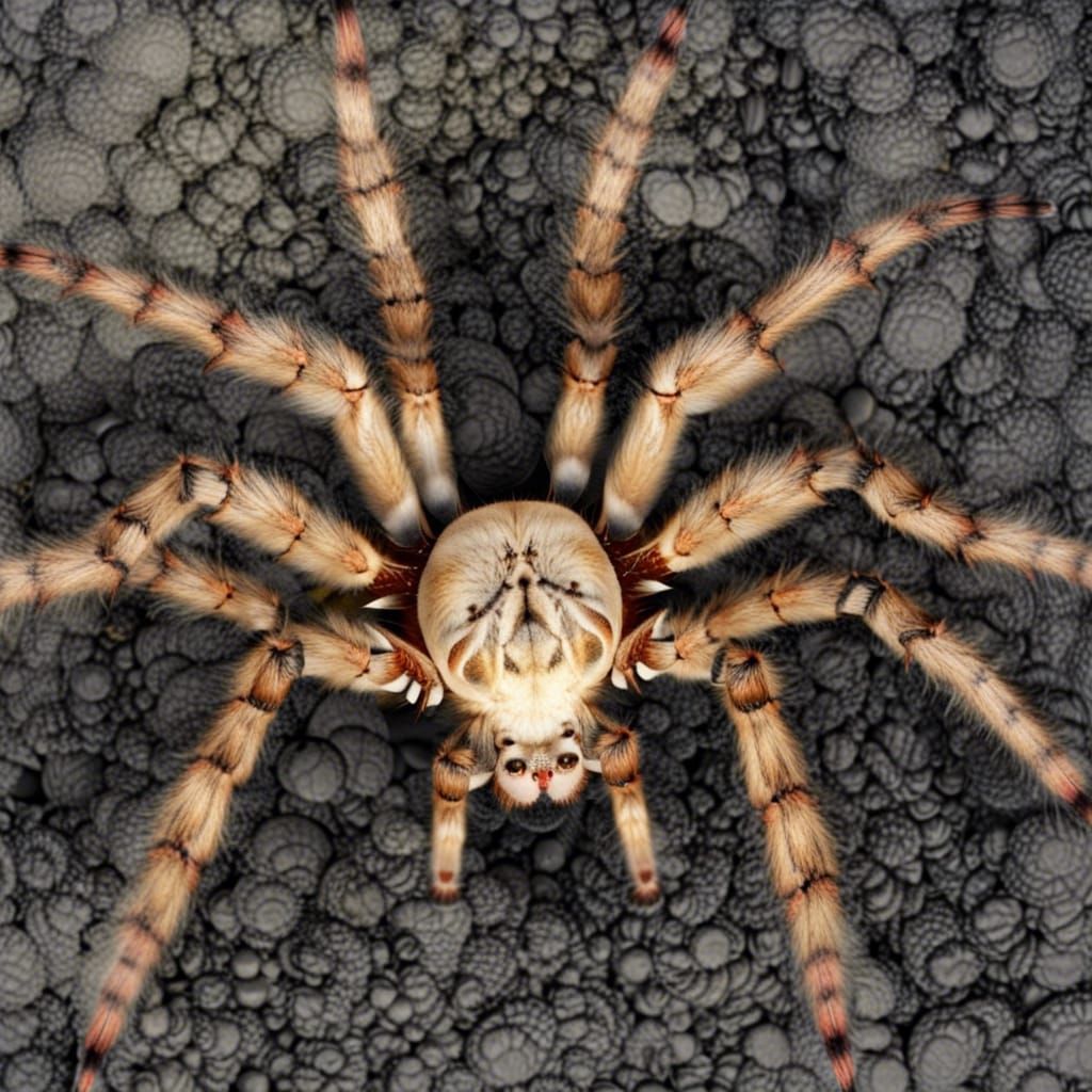 a giant spider it looks like hungry  by @eren46