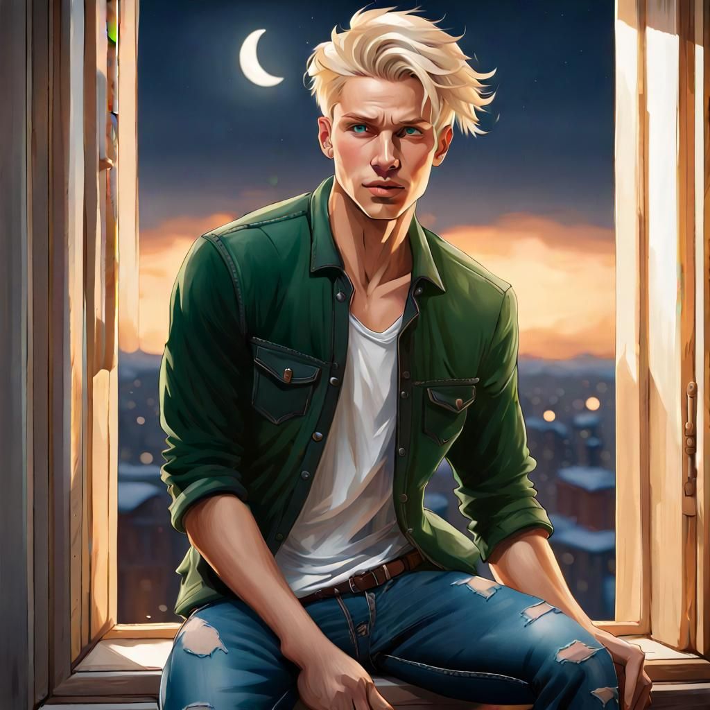 Blonde boy - AI Generated Artwork - NightCafe Creator