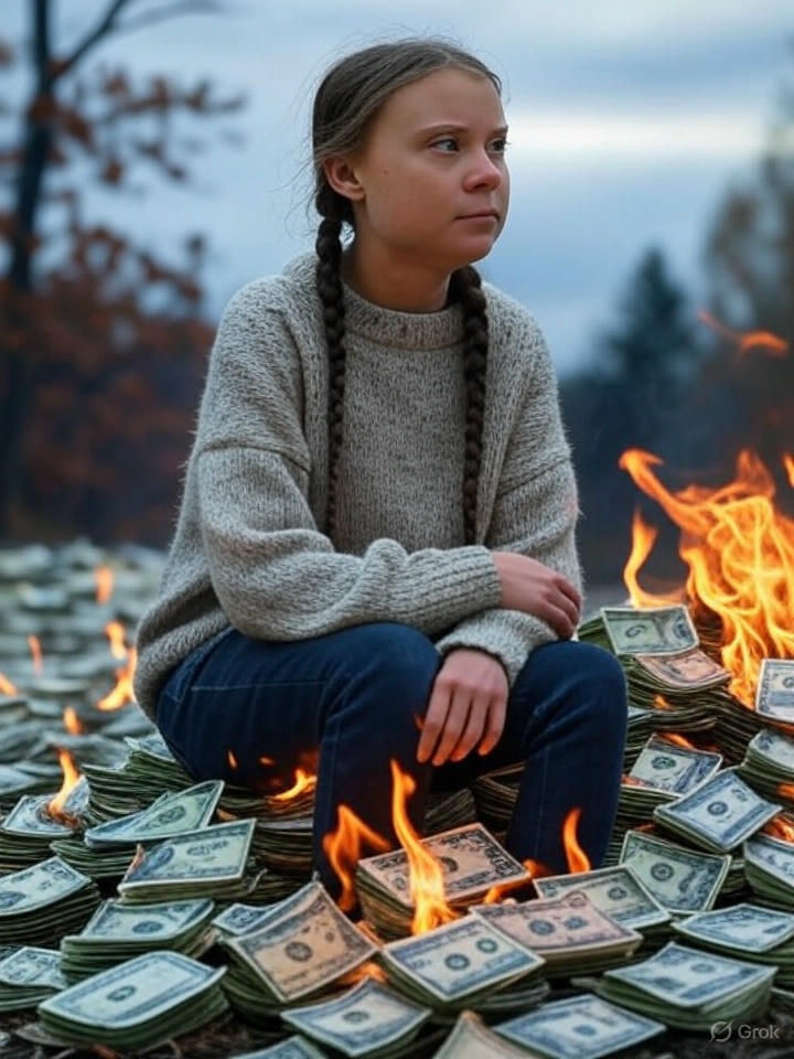 Greta Burning cash