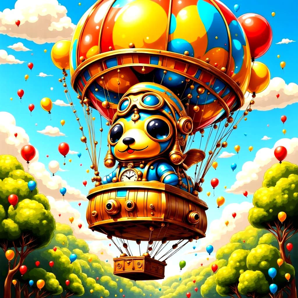Woodland Creature's Hot Air Balloon Adventure