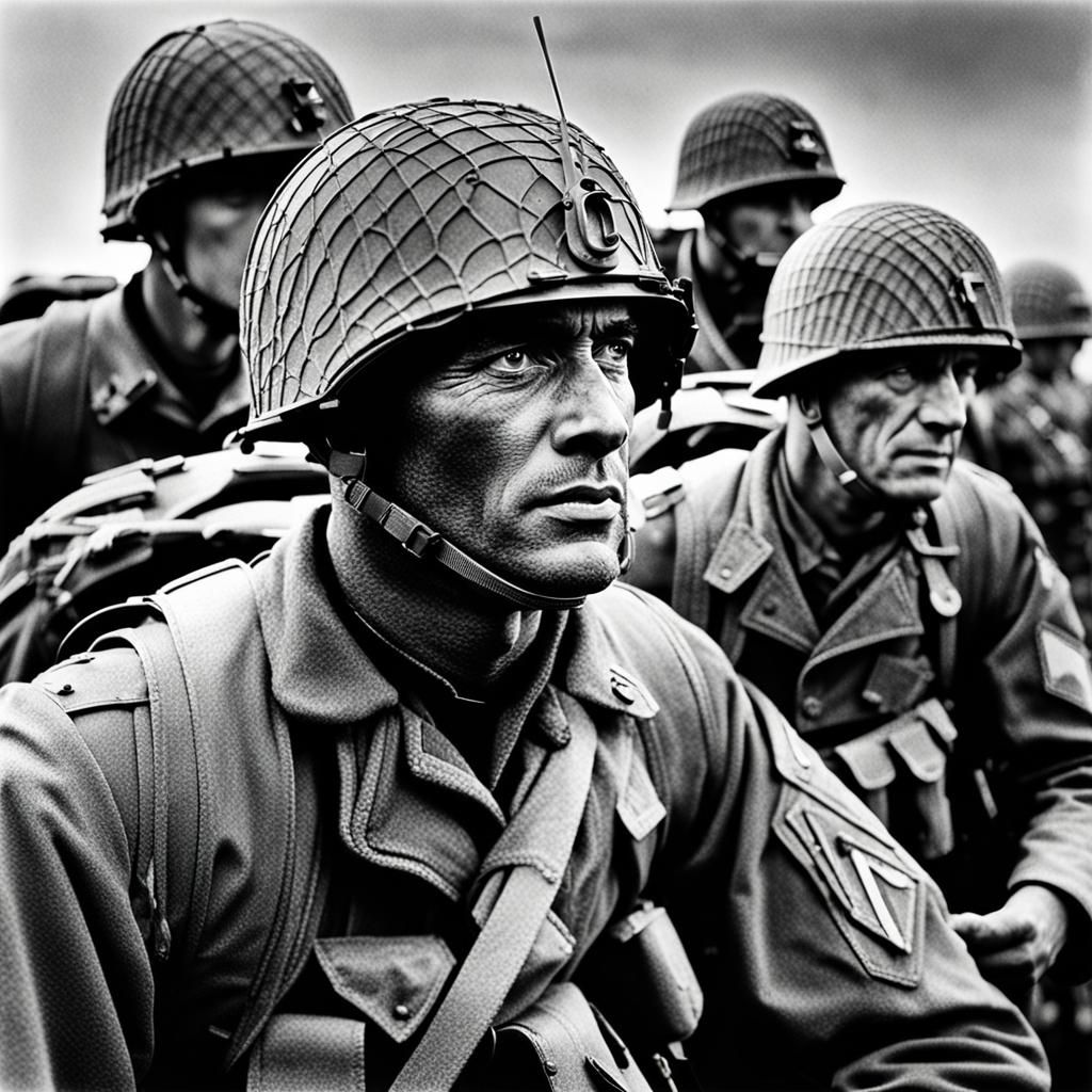 D day soldiers - AI Generated Artwork - NightCafe Creator