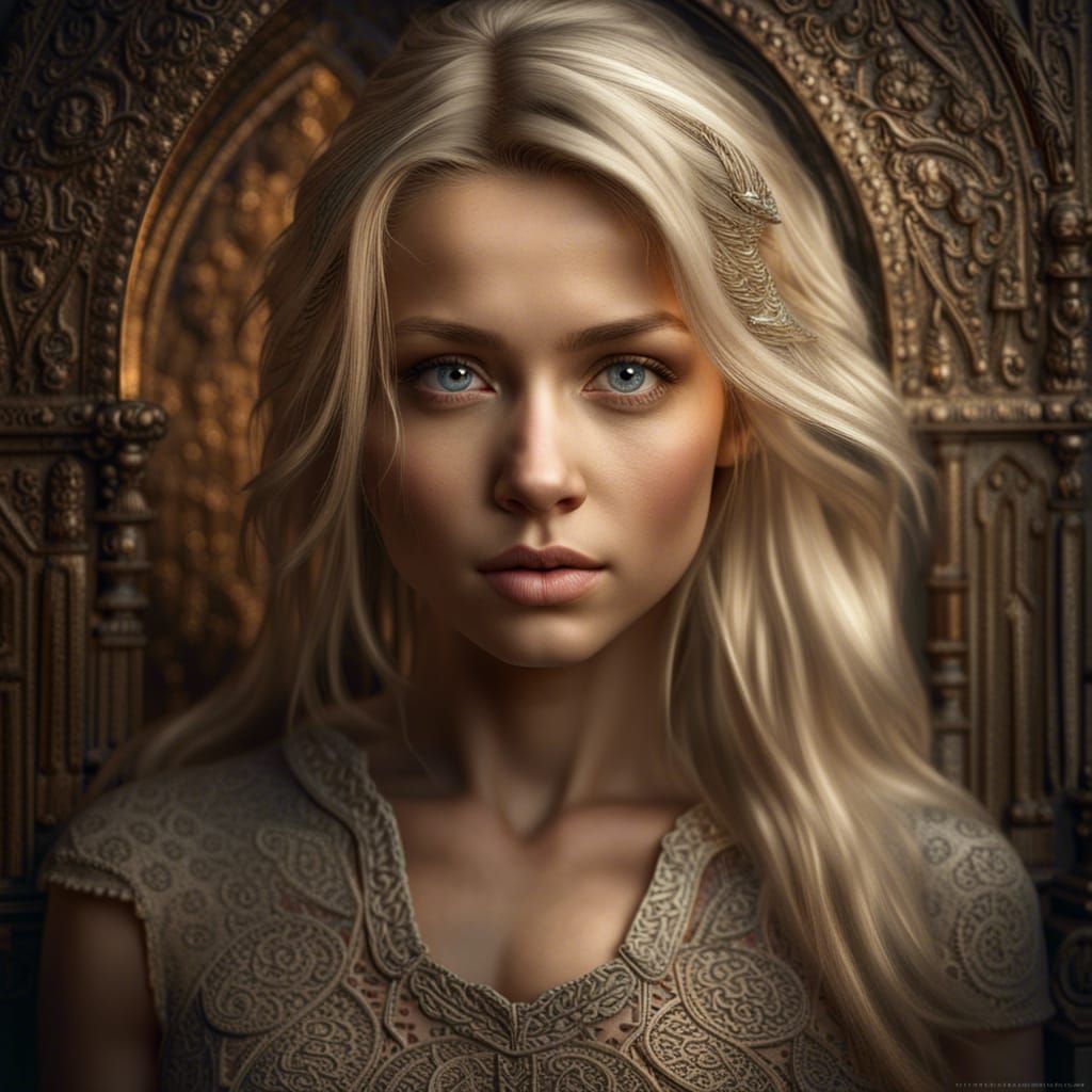 Beautiful blonde girl - AI Generated Artwork - NightCafe Creator