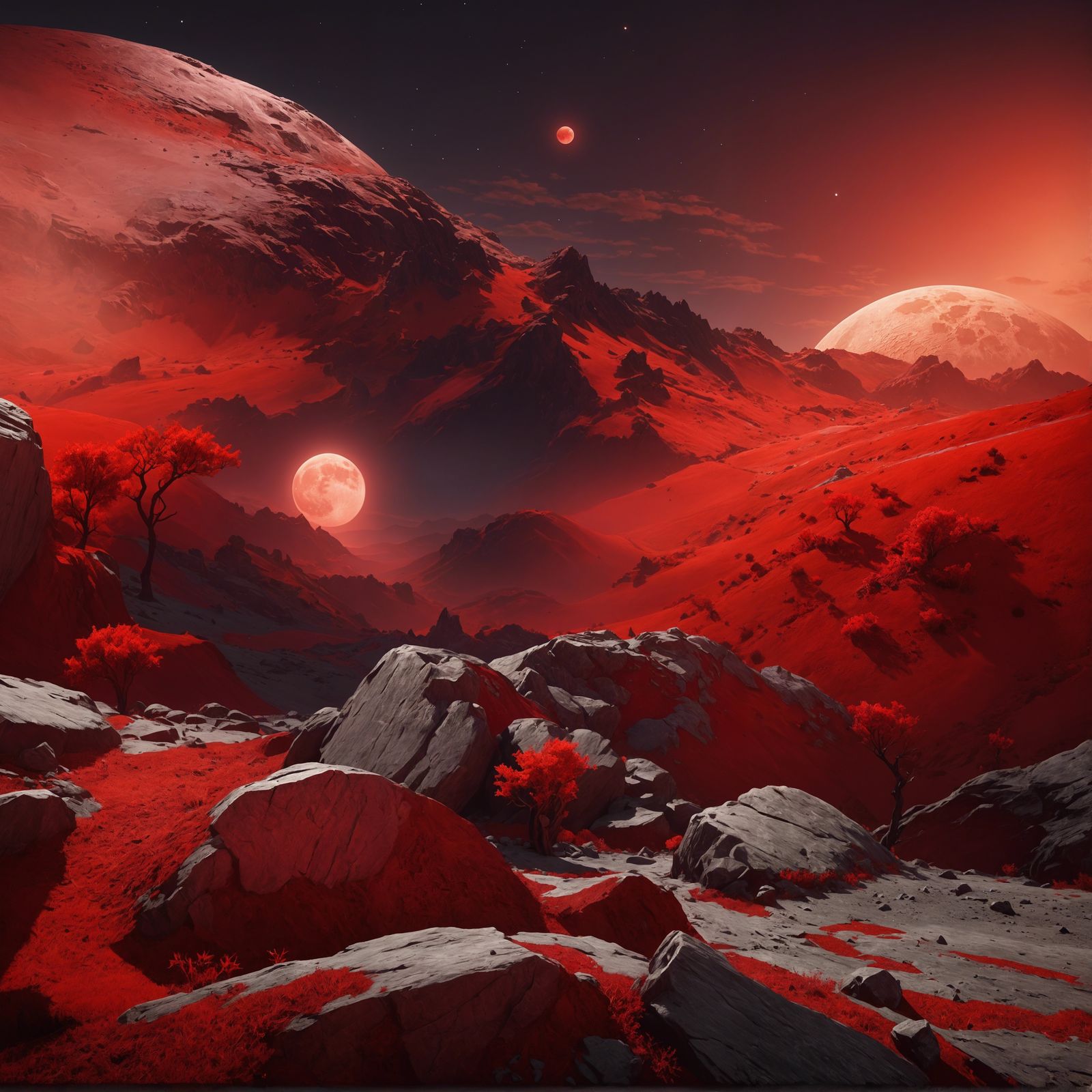 Red Moon (Creative Upscaler)