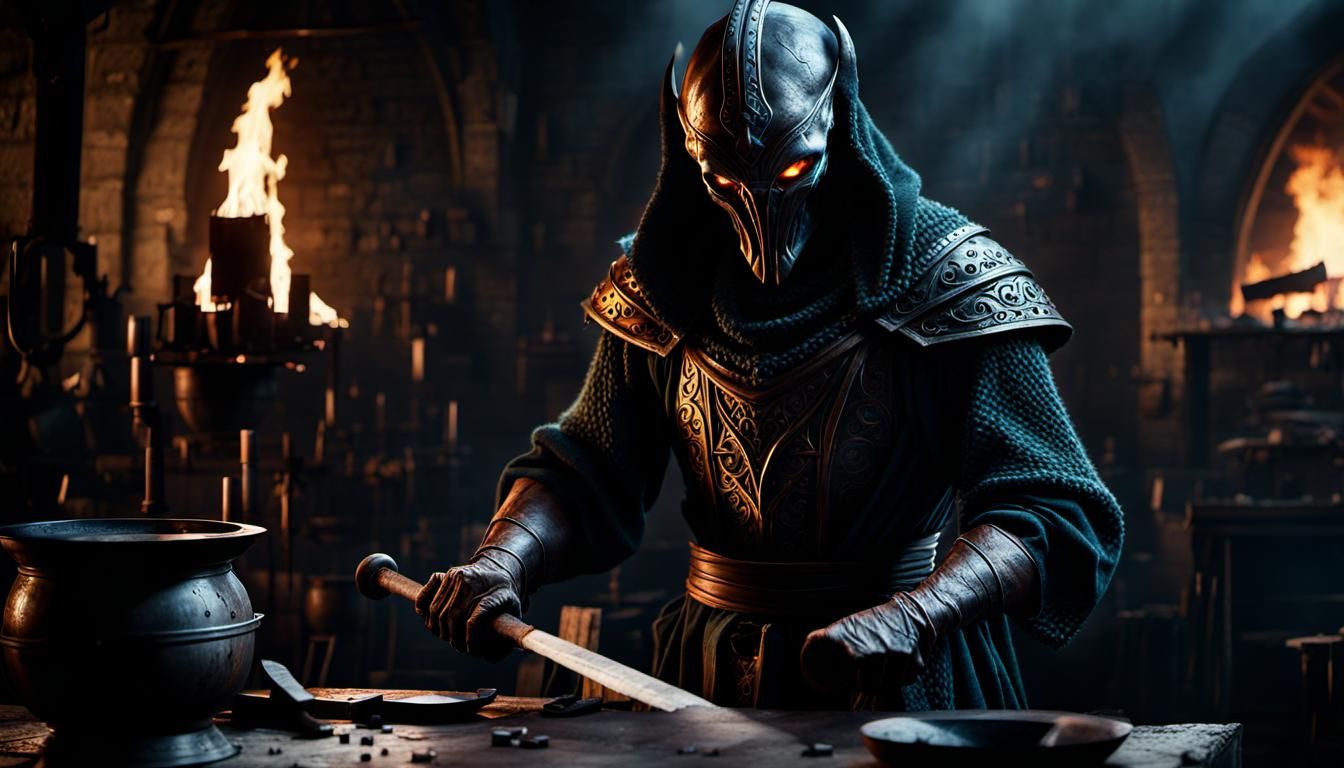 An Evil Alien Blacksmith in Medieval Times