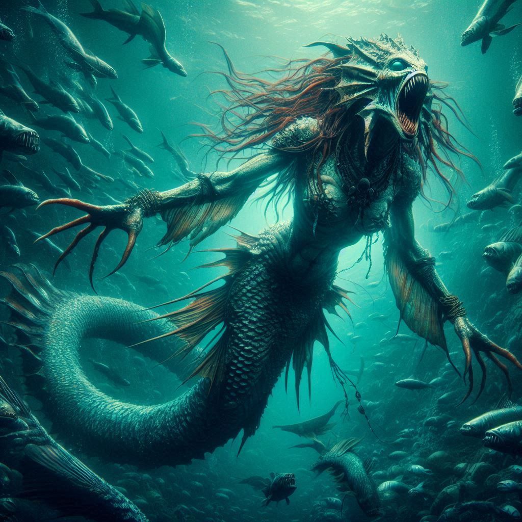 Mermaid of legend before Hans Christian Anderson got ahold of her  by @Witchyluck